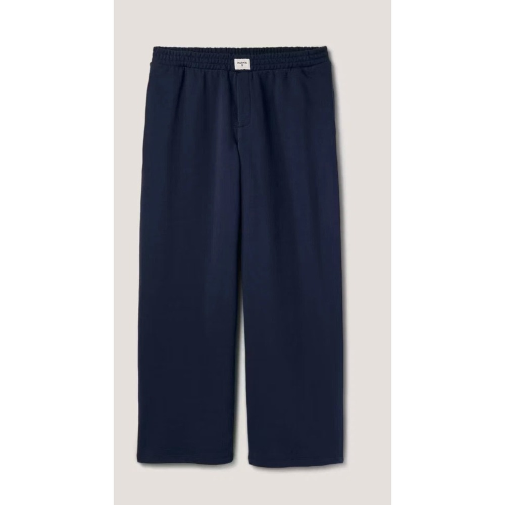 NWT Parke x Target Size Med Special Collab High Rise Boxer Sweatpants Navy Blue - Picture 2 of 6
